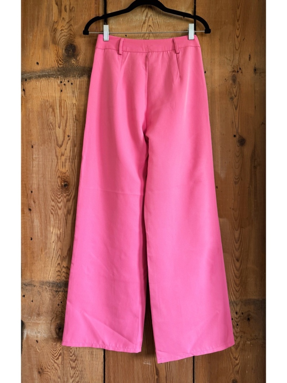 Sz S Estee Brown Paris Pink High Waist Wide Leg Tailored Trouser Pant EUC - Picture 2 of 5